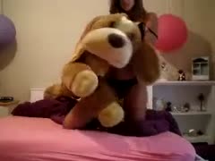 Playing and masturbating in the bedroom with an attractive girlfriend